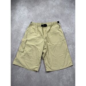 Patagonia Kids L 12 Cargo Shorts Tan Khaki Nylon Belted Stretch Hiking Outdoor